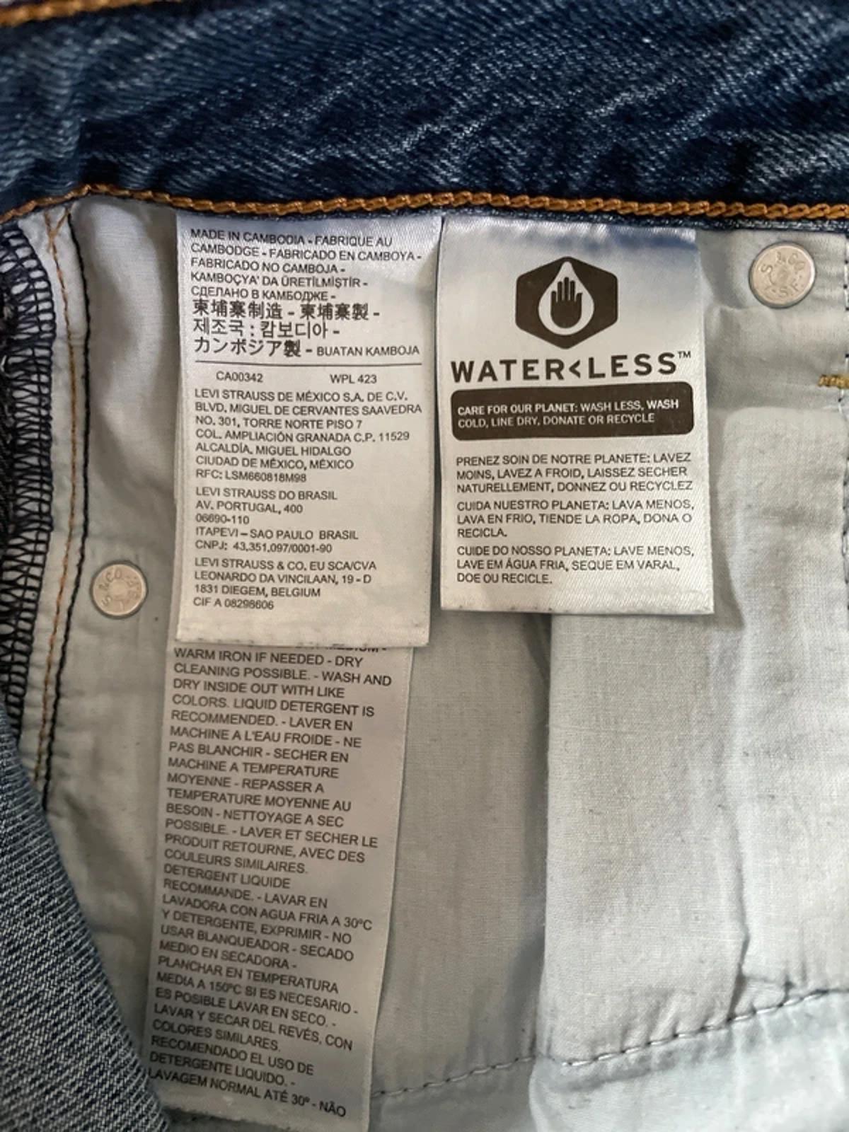 Women’s Levi’s High Waisted Ribcage Straight Fit Jeans In Navy - W28/L27 - 2954