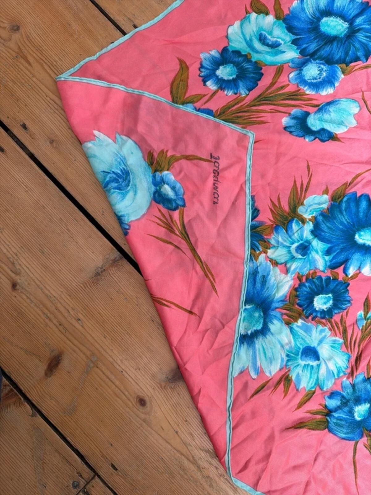 Jacqmar London Vintage Premium Silk Floral Print Headscarf Bandanna - 3339