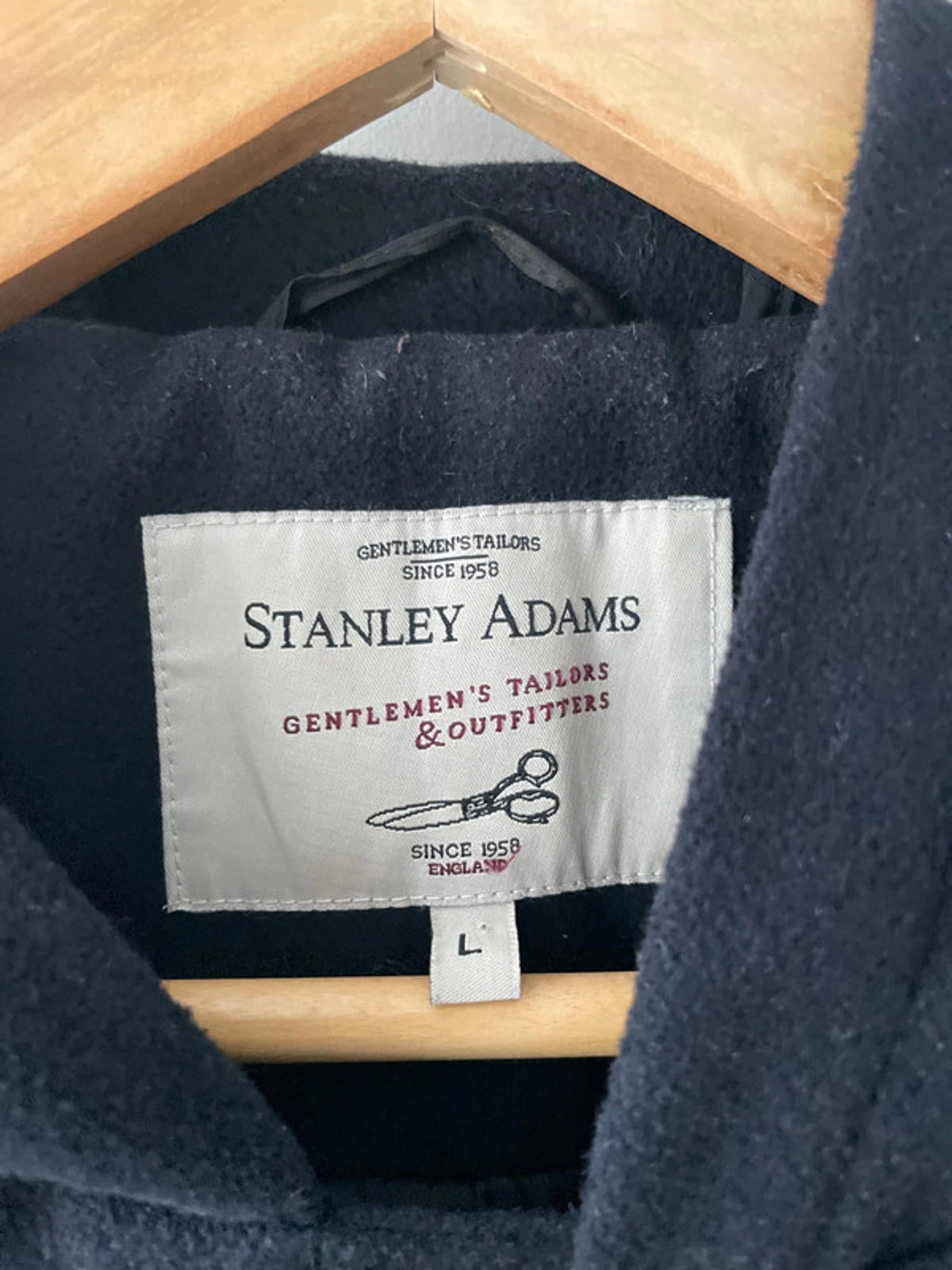 Women’s Stanley Adams Wool Hooded Duffle Coat In Navy - Large - 2440