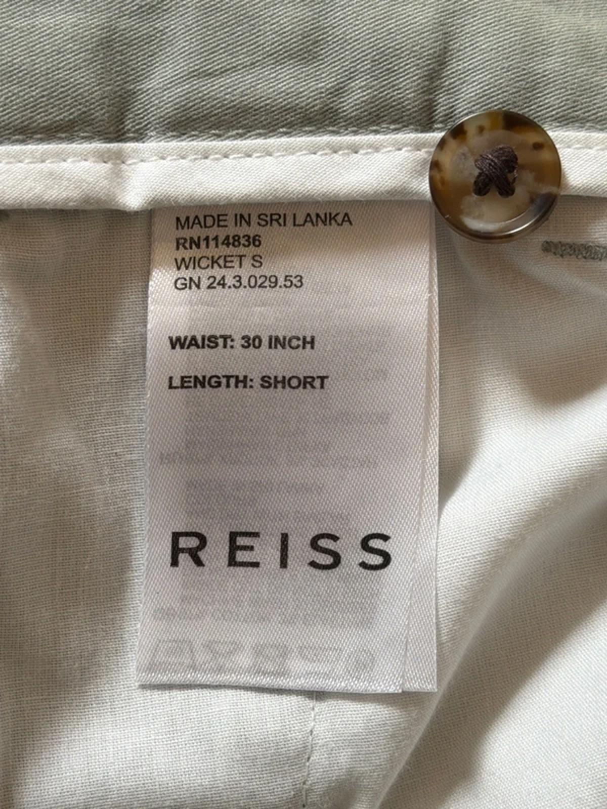 Women’s Reiss Premium Stretch Fit Classic Chino Shorts In Grey - W30 - 3255
