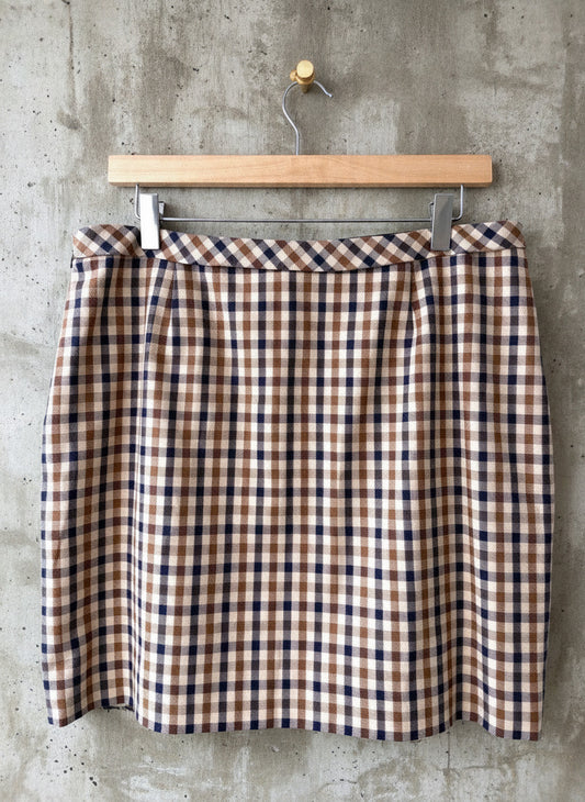 Women's Aquascutum Marianne Club Check Skirt RRP £250 - Uk14 - 3599