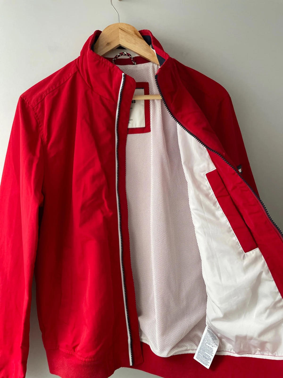 Men’s Tommy Hilfiger Classic Harrington Jacket in Red - Small - 2287