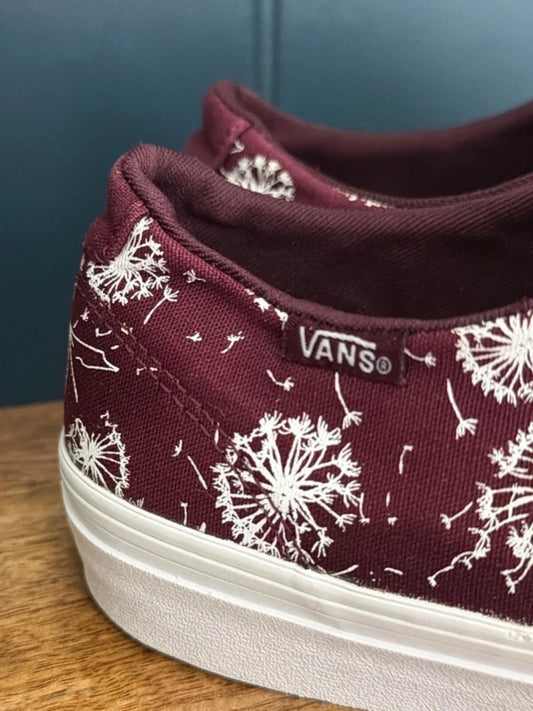 Women’s Vans Winston Printed Trainers In Burgundy - UK4.5 - 3321