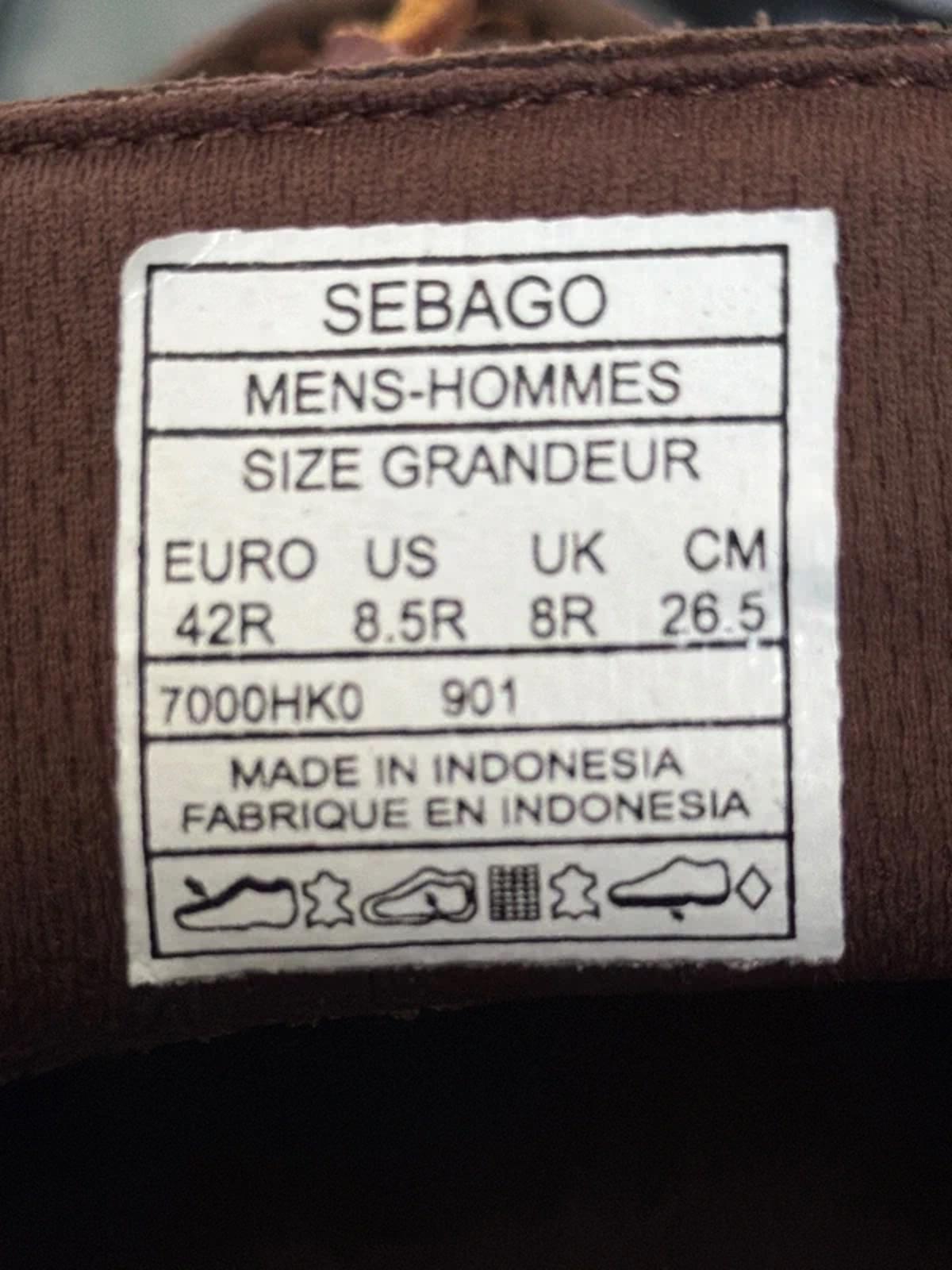 Men’s Sebago Naples Premium Leather Classic Boat Deck Shoes In Brown - Uk8 - 3287