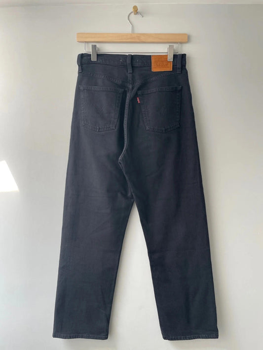 Women’s Levi’s Ribcage Straight High Waisted Fit Black Jeans - W26/L27 -1848