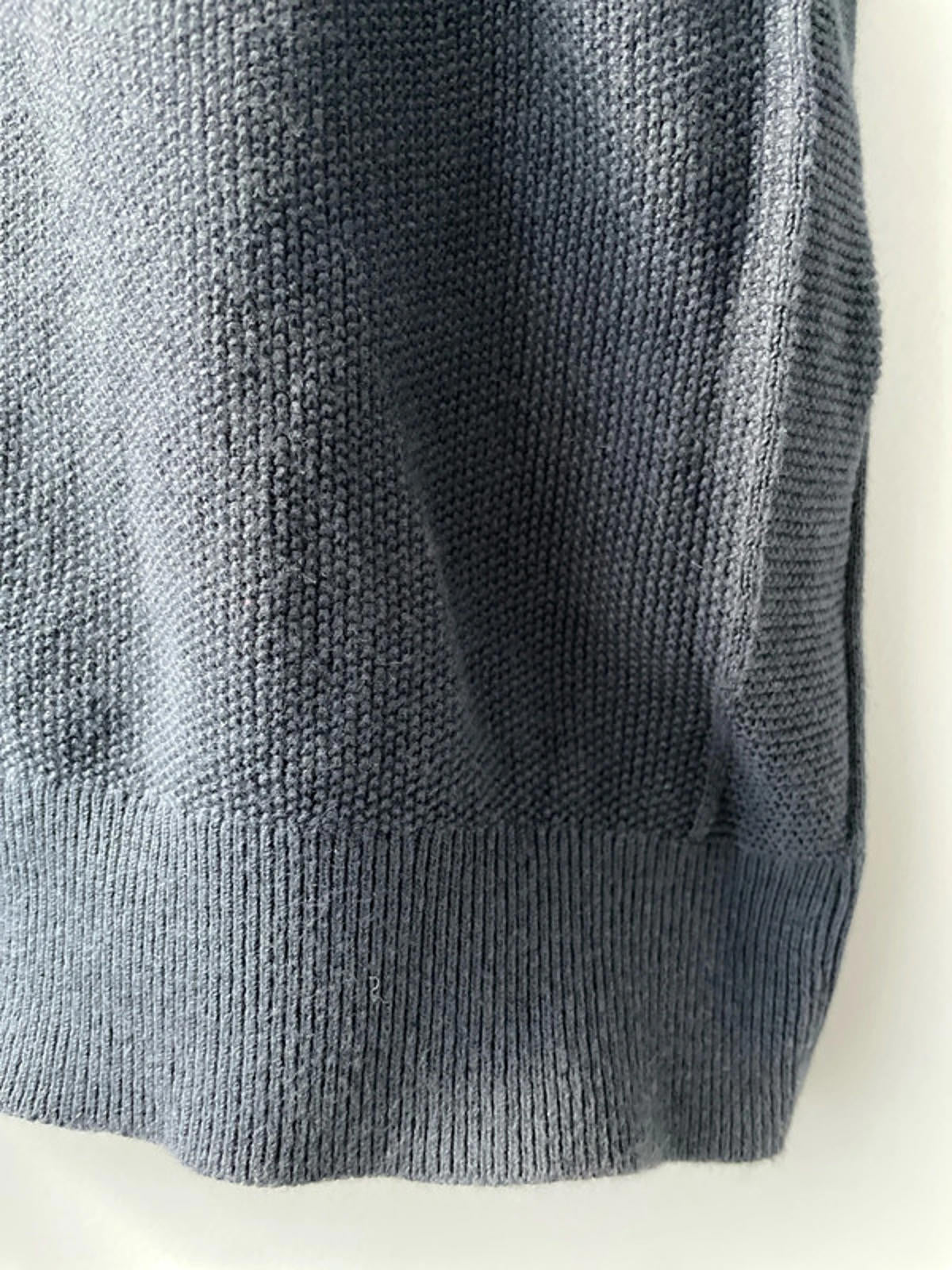 Men’s Reiss 1/4 Zip Premium Knitted Polo Top In Grey - Large - 2514