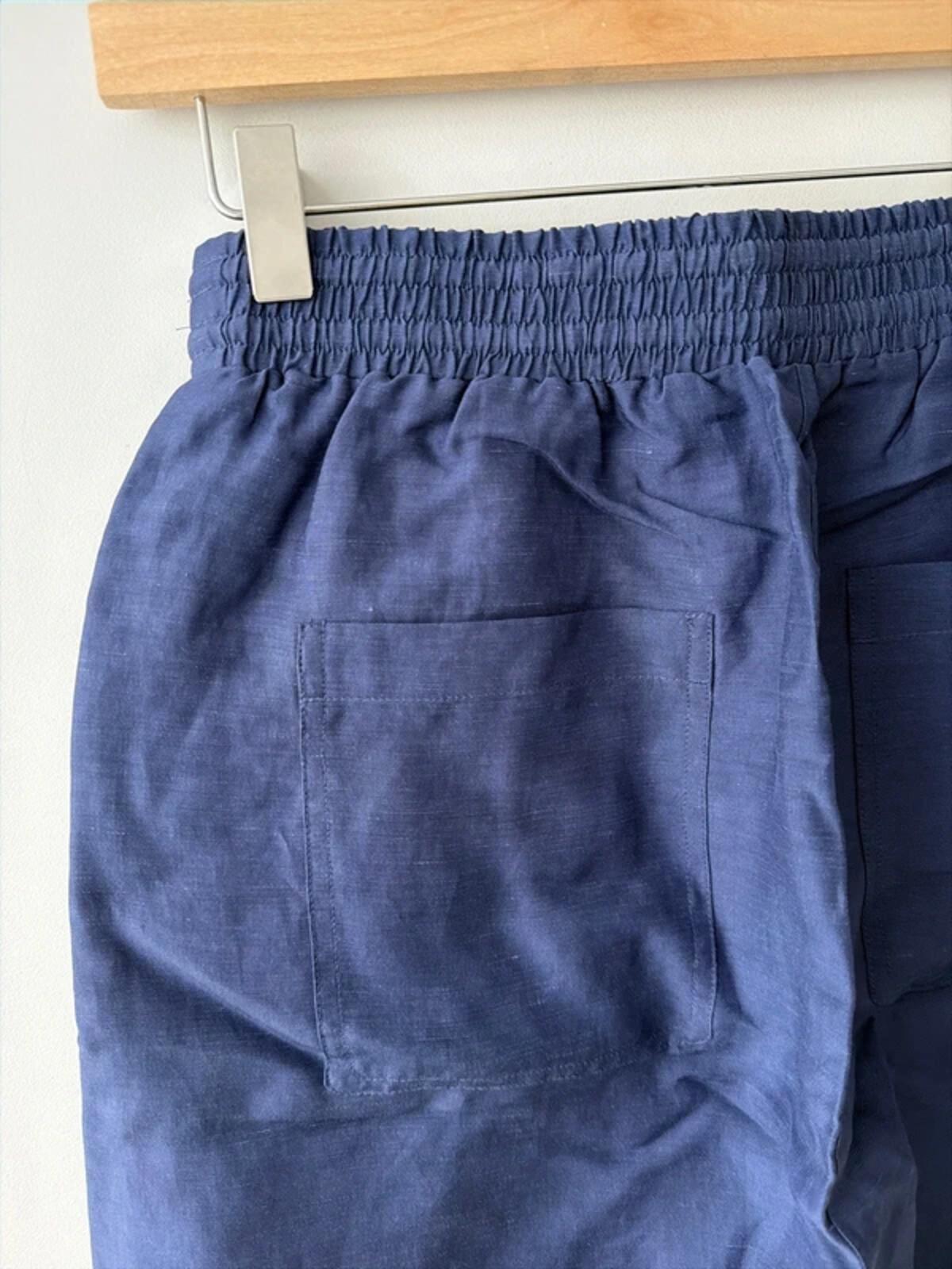 Women’s & Other Stories High Waisted Linen Shorts In Navy - XSmall - 3365