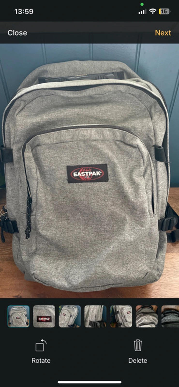 Unisex Eastpak Provider Backpack Rucksack In Light Grey - 2421