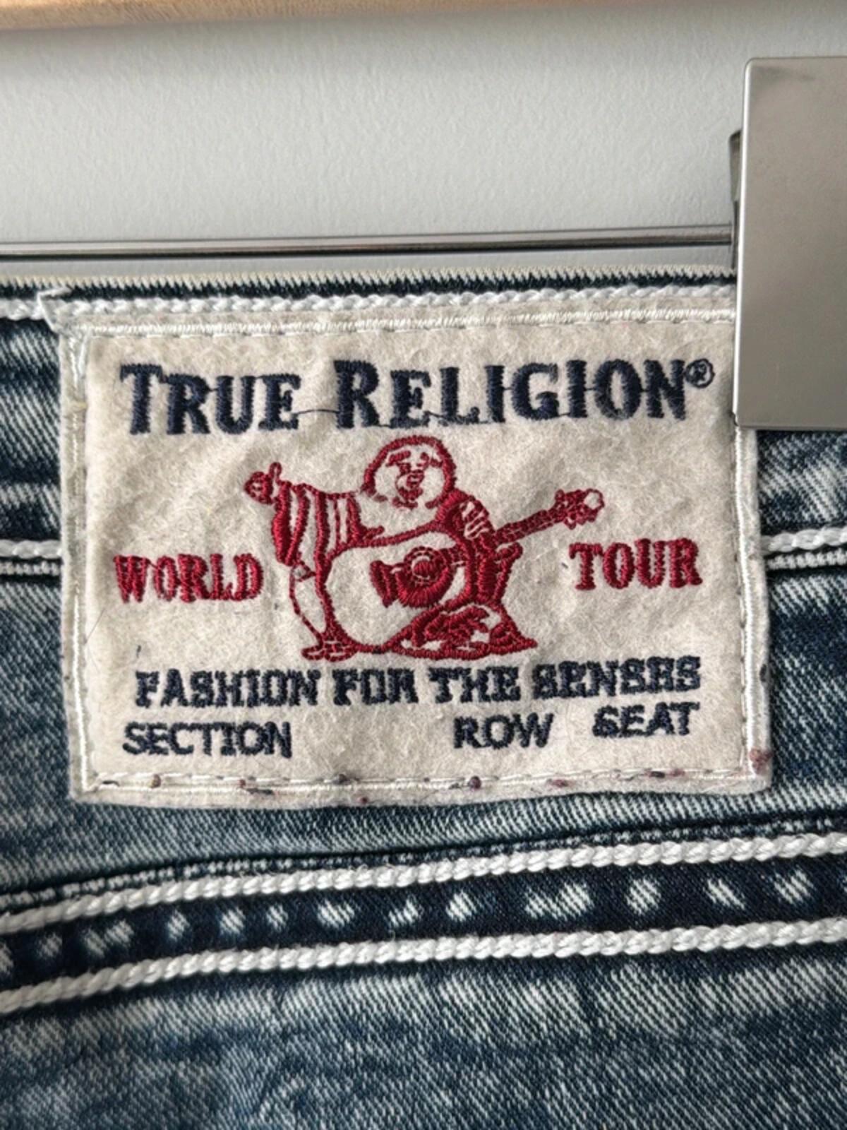 Mens True Religion Made In U.S.A Slim Fit Jeans In Blue - W32/L28 - 3319