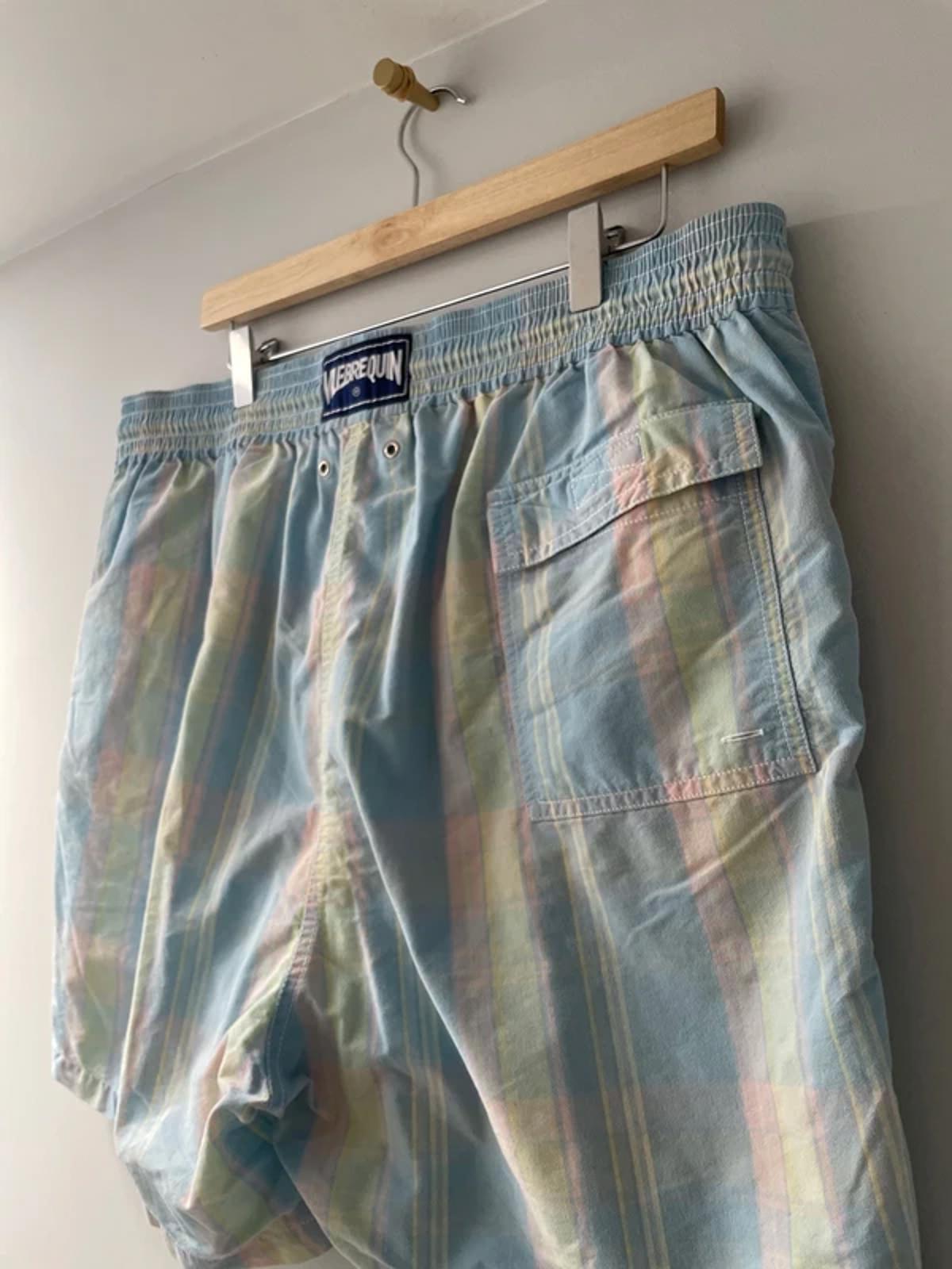 Men’s Vilebrequin Designer Checked Design Swim Shorts in Blue - XXXLarge - 3114