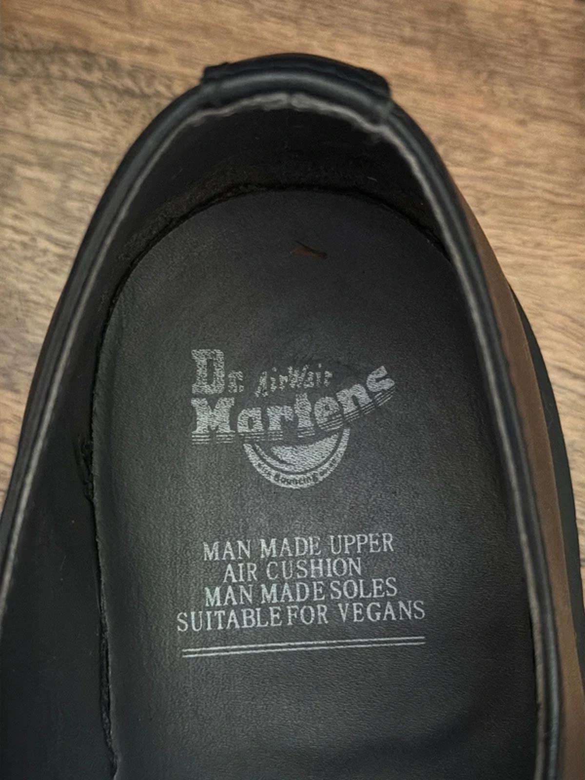 Women’s Dr Martens Vegan Upper Chunky Sole Derby Shoes In Black - Uk6 - 3285