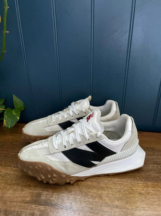Men’s New Balance XC-72 Premium Leather Trainers In White/Black - UK 8 - 2299