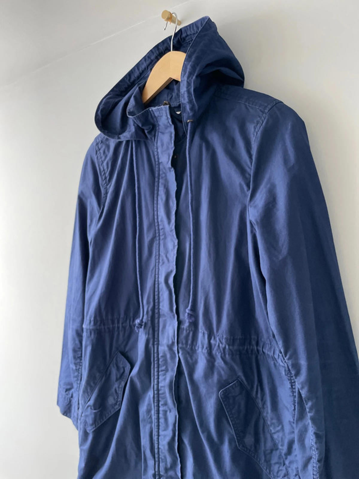 Women’s Levi’s Hooded Parka Jacket Coat In Navy - Small - 2284