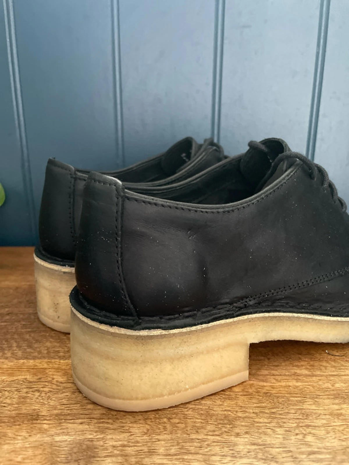 Women’s Clarks Originals Maru London Leather Lace-up Shoes In Black -UK 6.5-2320