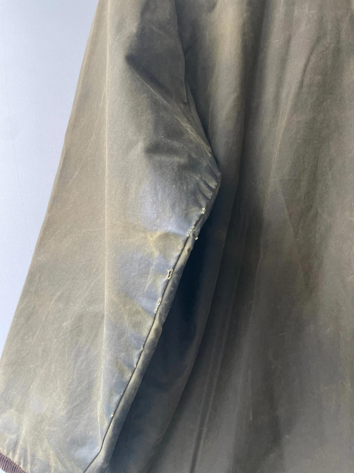 Men’s St Michael Country Wax Jacket Coat In Khaki - Medium - 2076