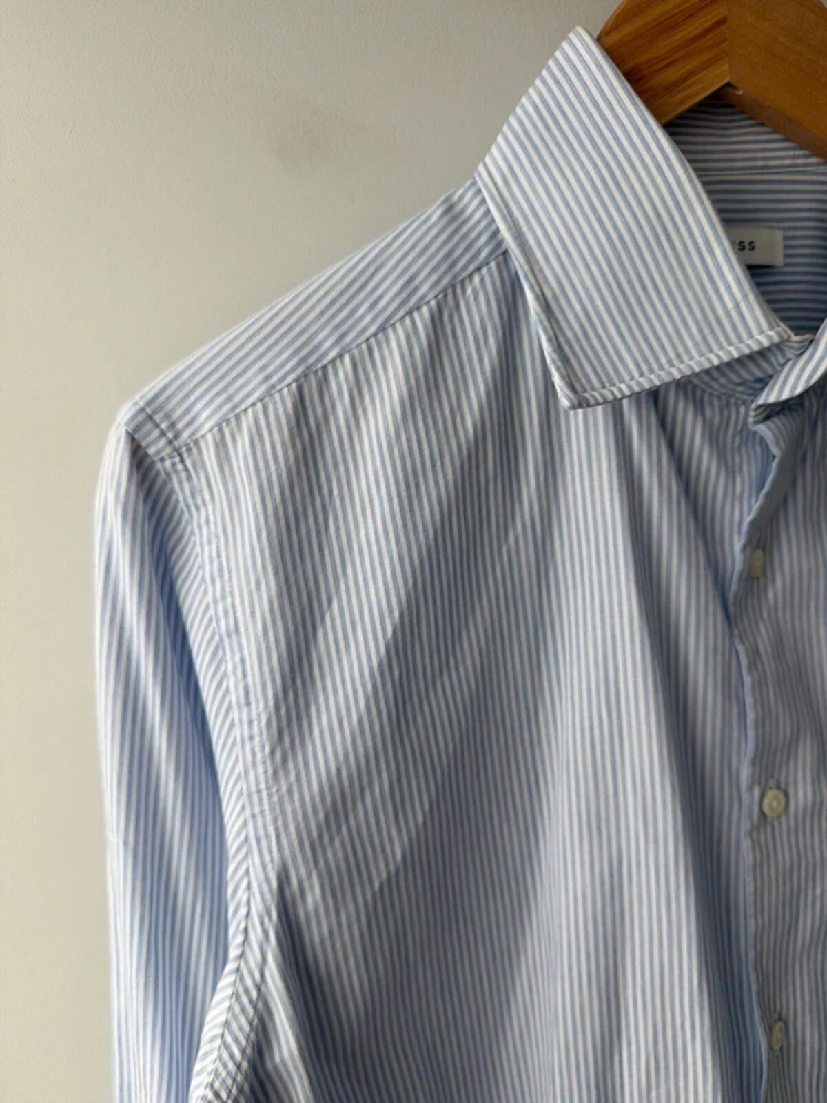 Men’s Reiss Long Sleeve Stripped Shirt - Large - 3398