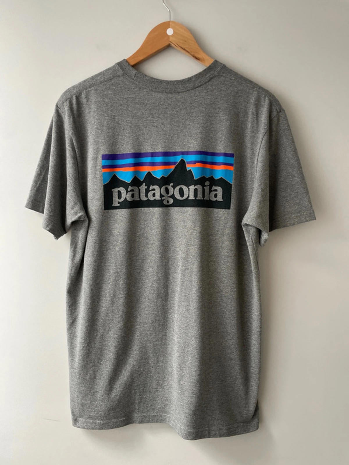 Men’s Patagonia Crew Neck Printed T-shirt In Grey - Medium - 2544