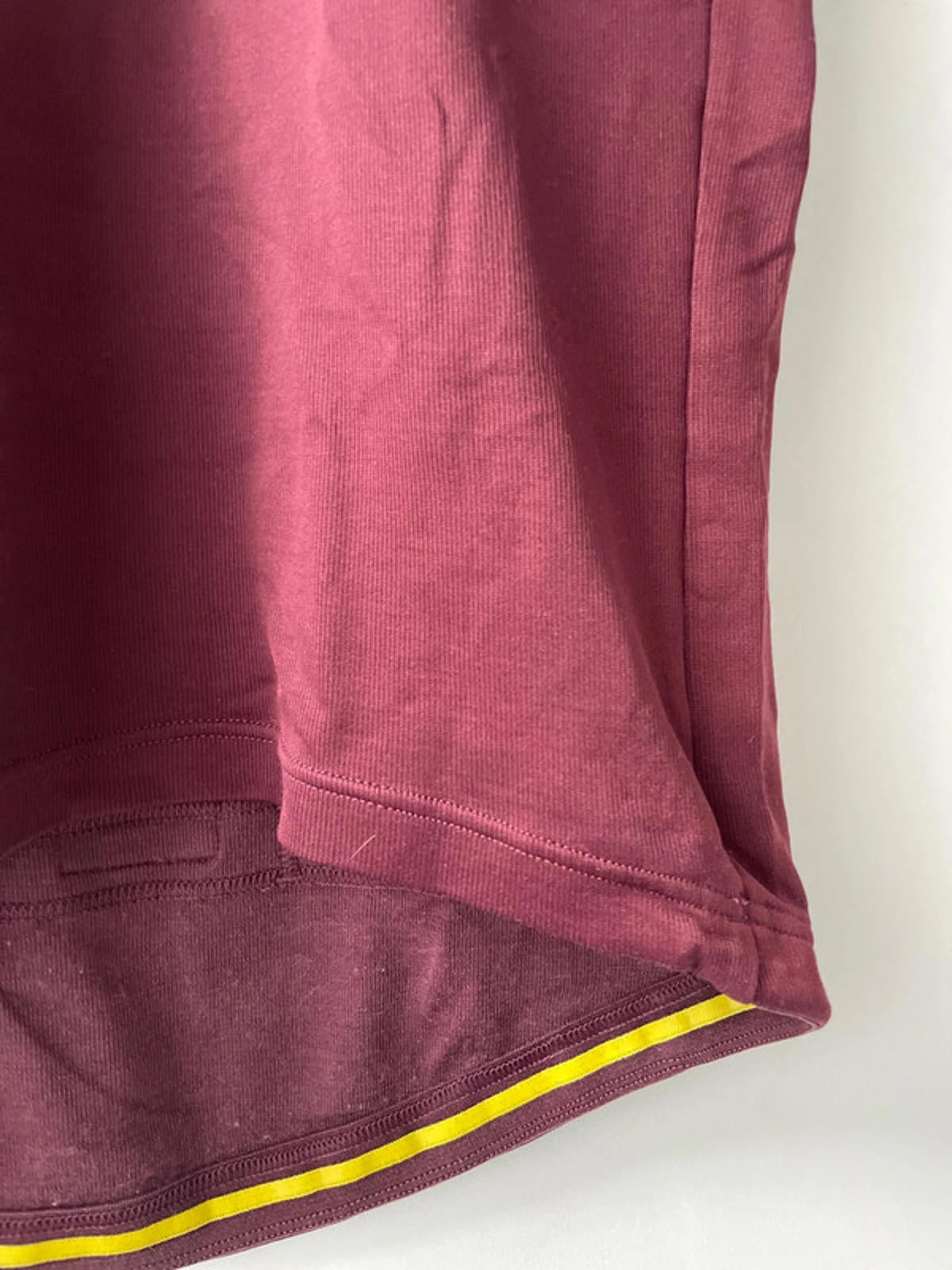 Men’s Rapha Club Merino Wool Cycling Jersey Top In Burgundy - Small - 2317