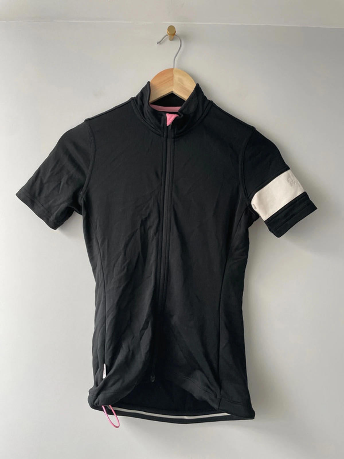 Women’s Rapha Short Sleeve Merino Wool Classic Cycling Jersey Top In Black - XSmall - 2267