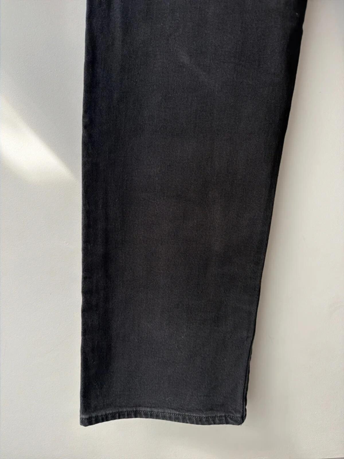 Women’s Levi’s High Waisted Ribcage Straight Fit Jeans In Black - W28/L27 - 3311