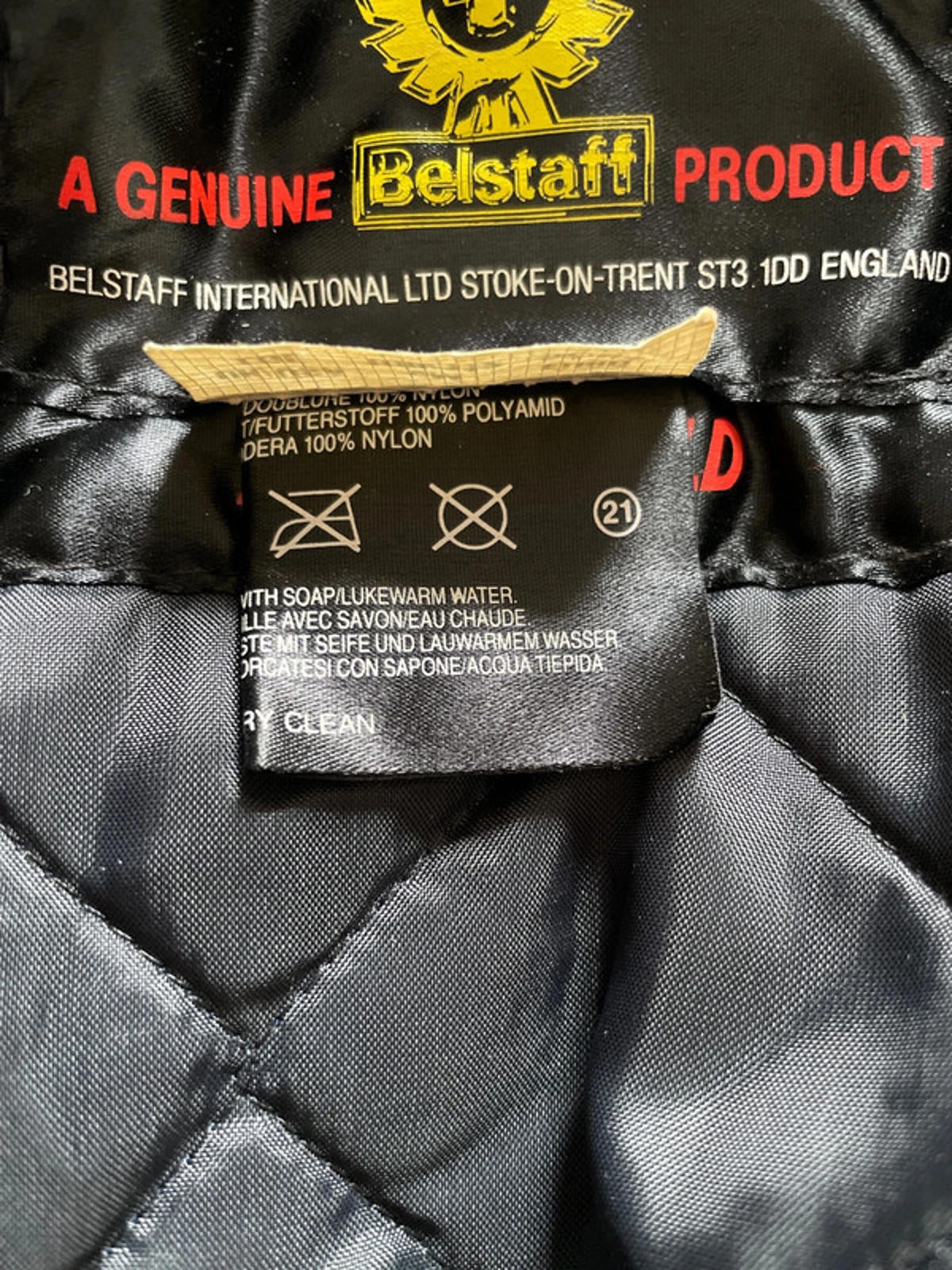 Men’s Belstaff Vintage Stormshield Waterproof Motorcycle Jacket - Large - 2273