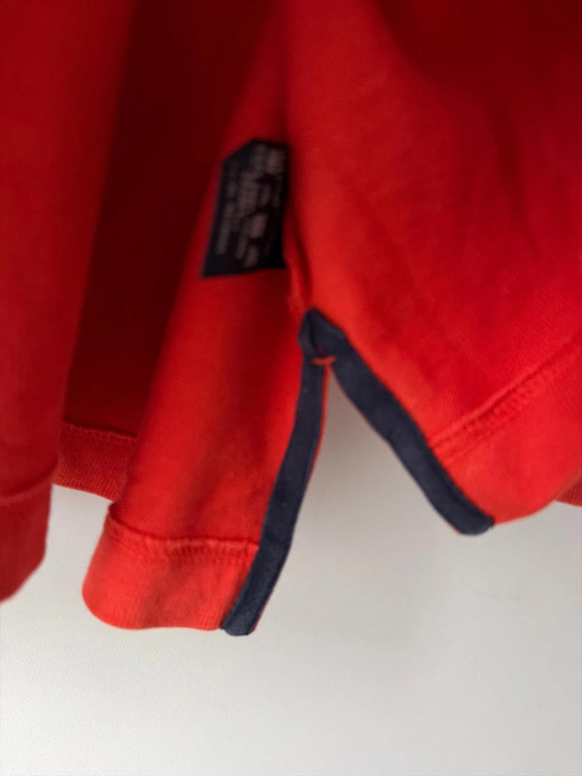 Men’s Tommy Hilfiger Clasic Rugby Polo Top In Red - Medium - 2687