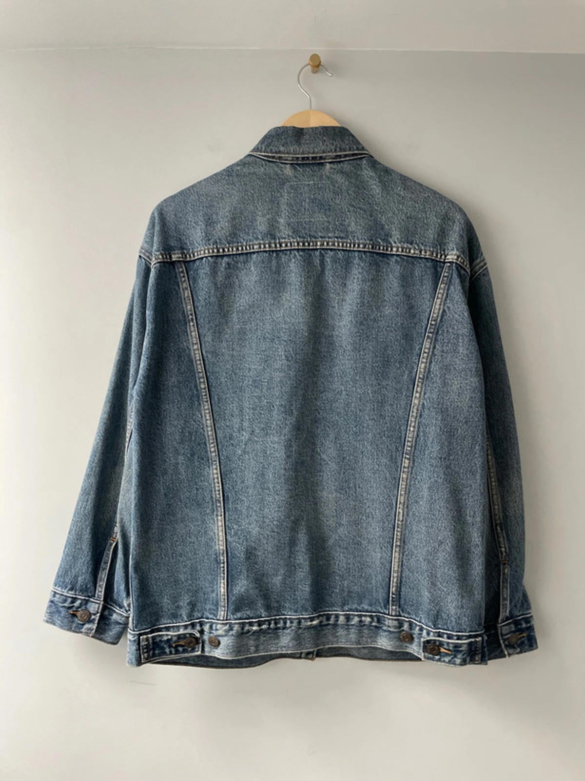 Men’s Levi’s Premium Range Denim Trucker Jacket In Blue - Medium- 2329