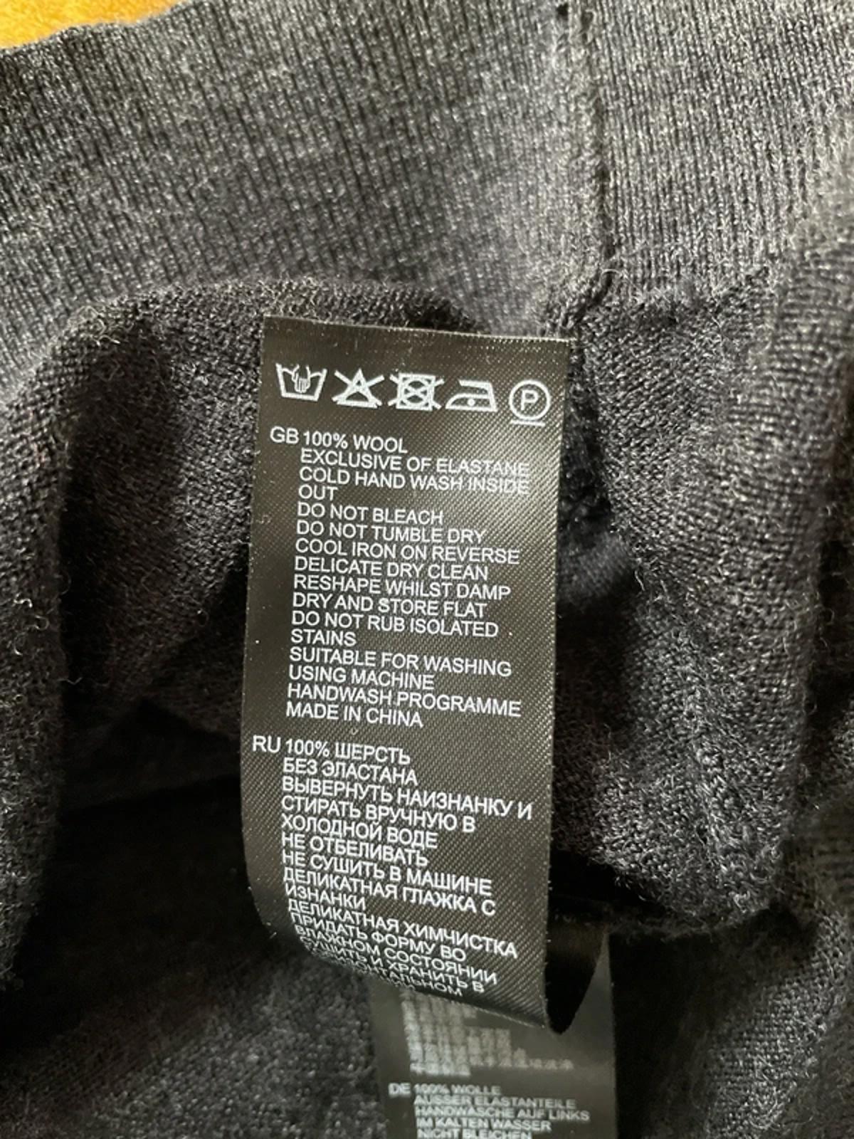 Men’s Reiss 100% Merino Wool Long Sleeve Knitted Polo Top In Grey - Small - 2904