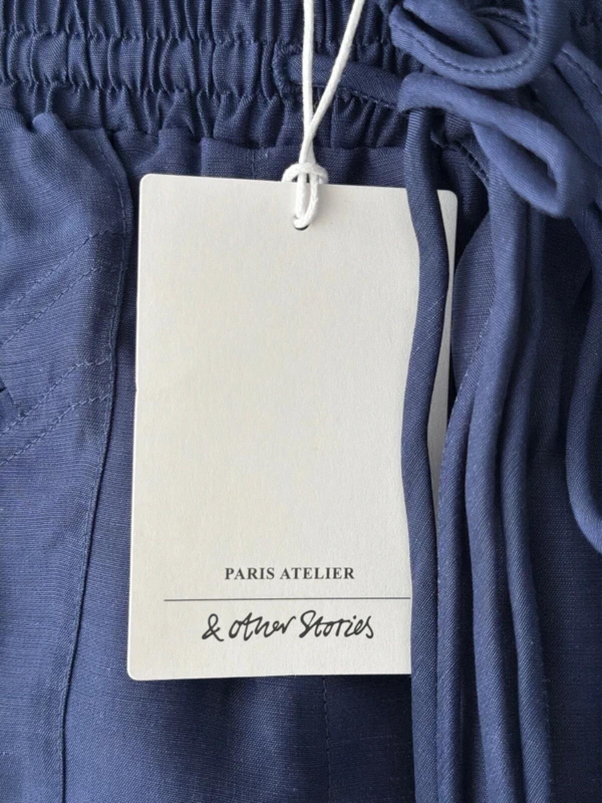 Women’s & Other Stories High Waisted Linen Shorts In Navy - XSmall - 3363