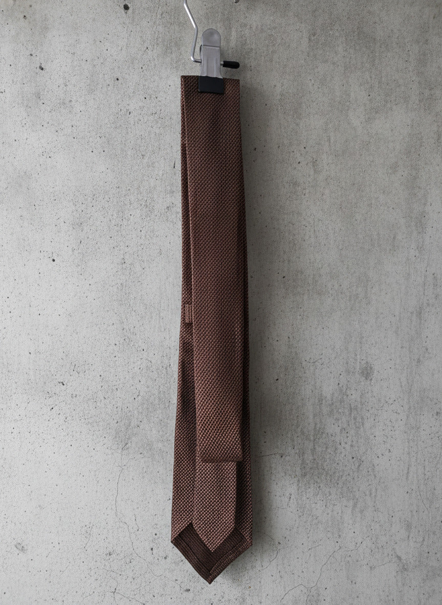 Dsquared2 Premium 100% Silk Tie Made In Italy In Brown - 3330