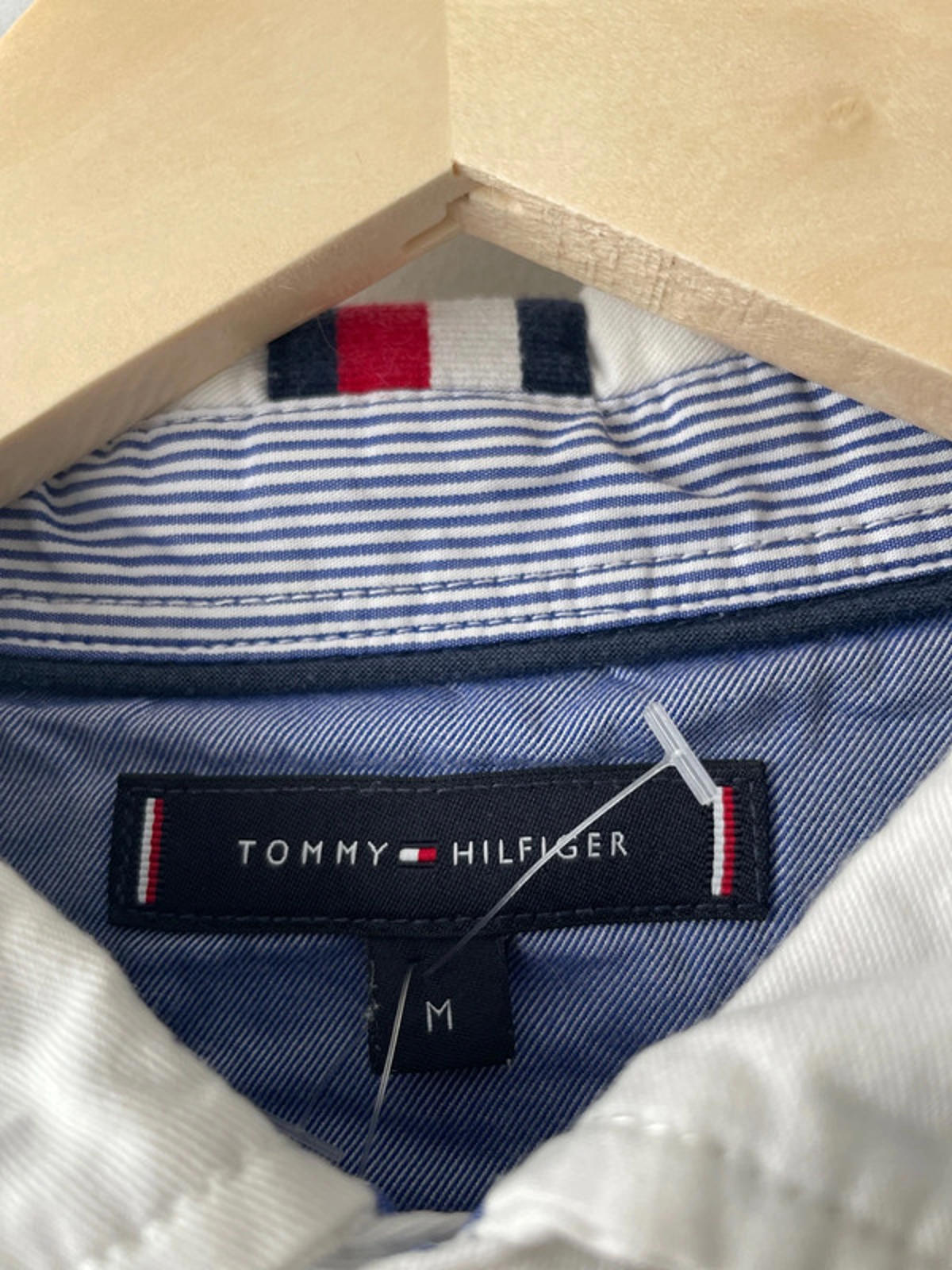 Men’s Tommy Hilfiger Rugby Polo Shirt Top In Grey - Medium- 2148