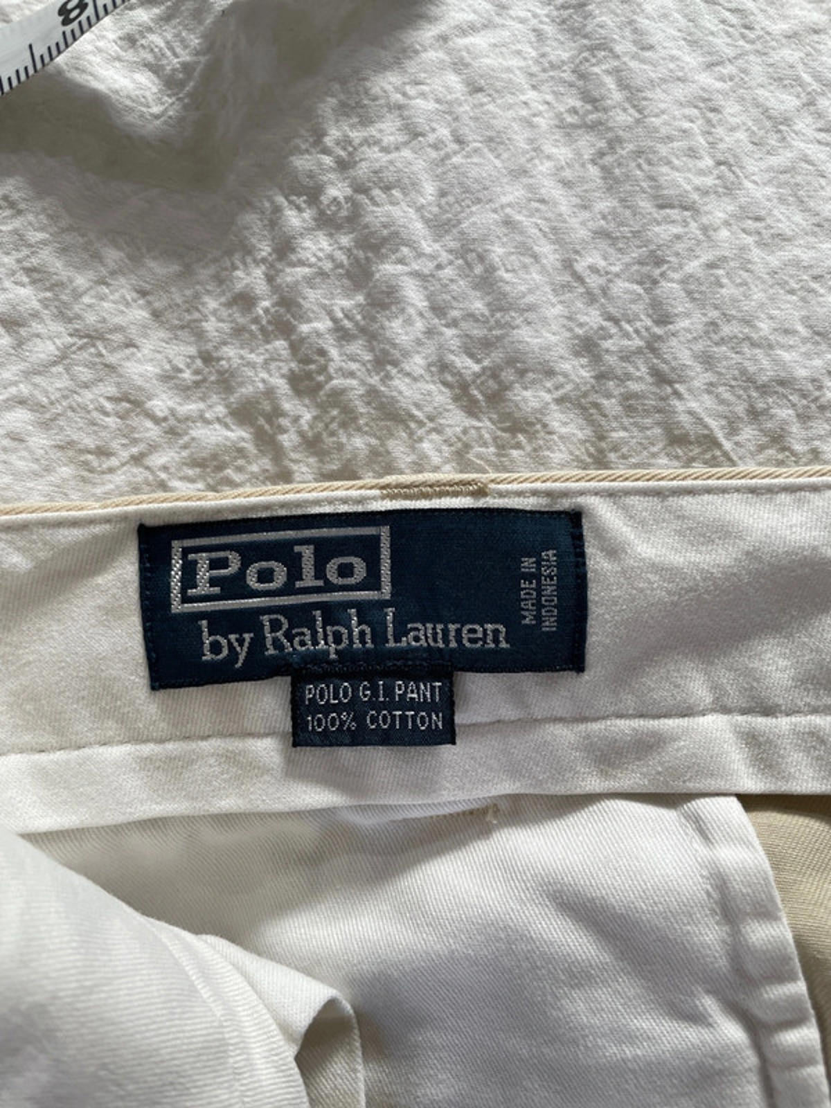 Men’s Ralph Lauren Premium Classic Chino Trousers In Beige - W38/L34 - 1715