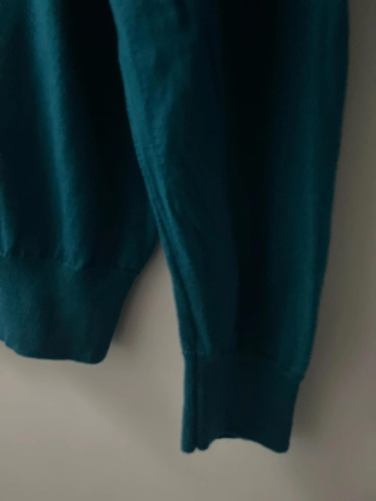 Men’s John Smedley 100% Merino Wool Crew Neck Jumper In Turquoise - XLarge - 2050
