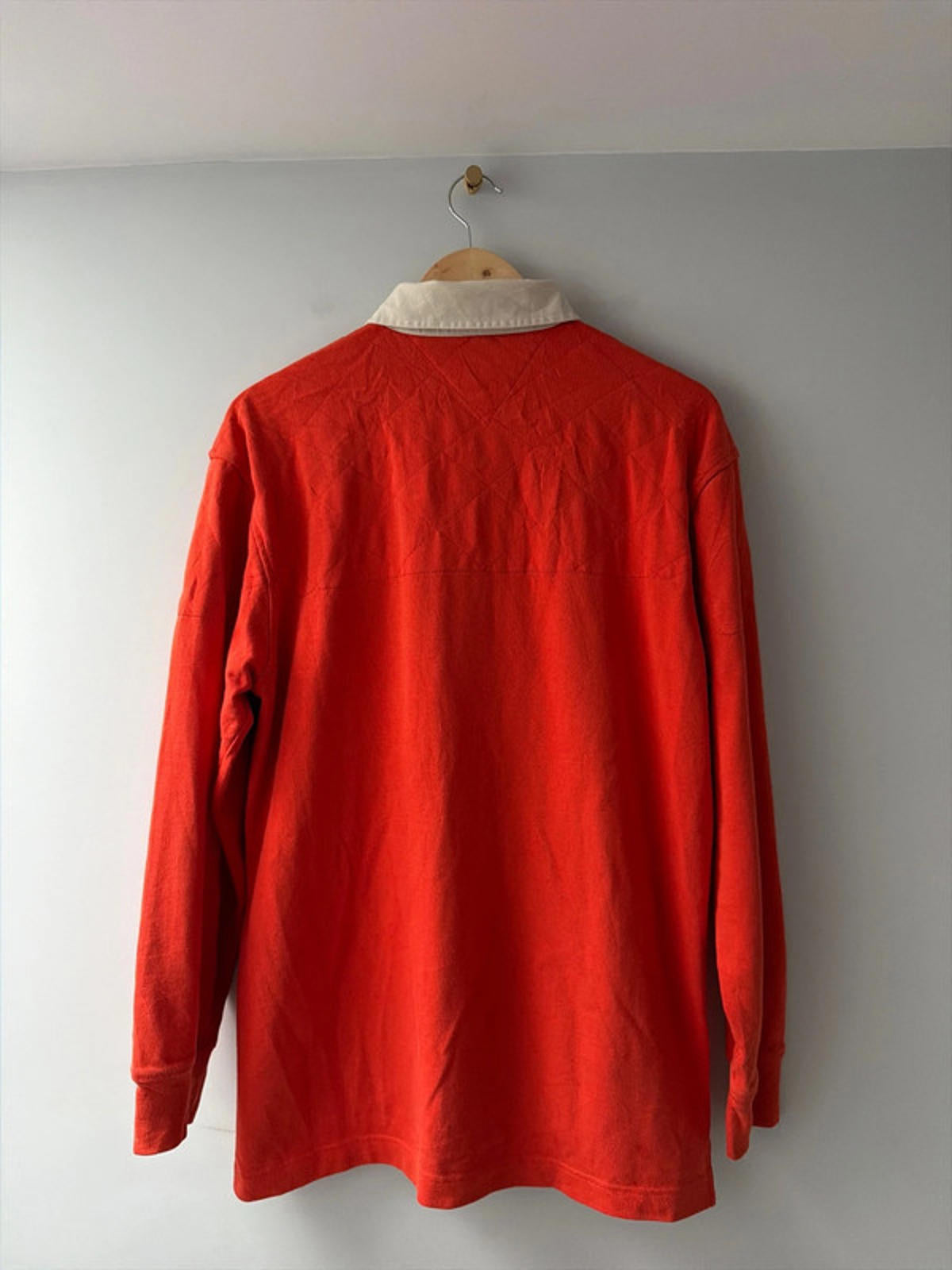 Men’s Tommy Hilfiger Clasic Rugby Polo Top In Red - Medium - 2687