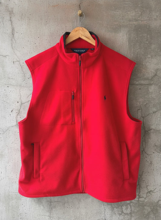 Men’s Ralph Lauren Golf Zip Through Gilet Top In Red - XLarge - 3668