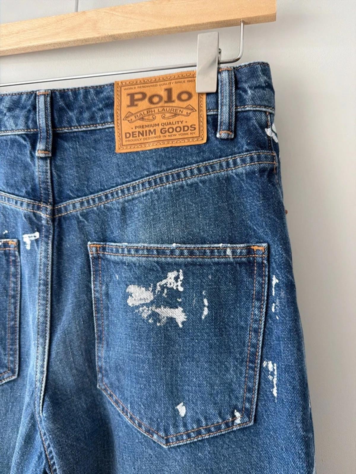 Women’s Ralph Lauren Straight Leg Distressed Jeans In Navy - W24/L27 - 3242