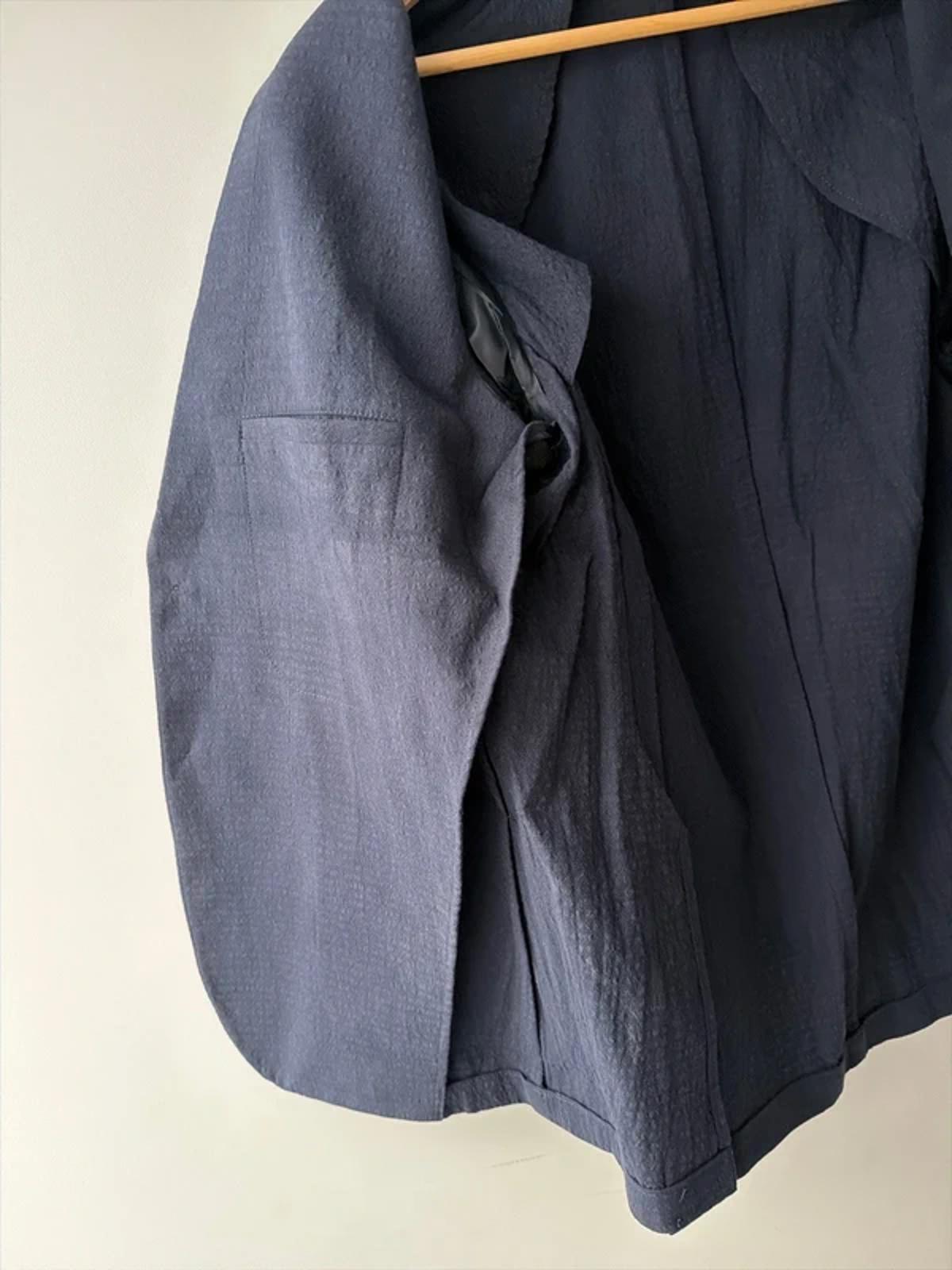 Men’s Jack & Jones Premium Linen Seersucker Blazer In Navy - Medium - 3282