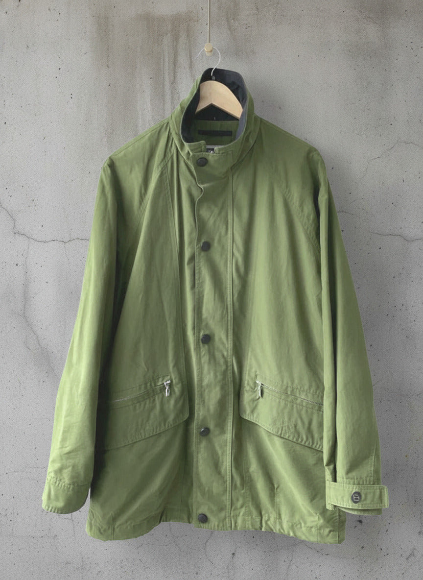 Men’s Baracuta Premium Oversized Fit Trench Coat Jacket In Khaki - Small - 2339