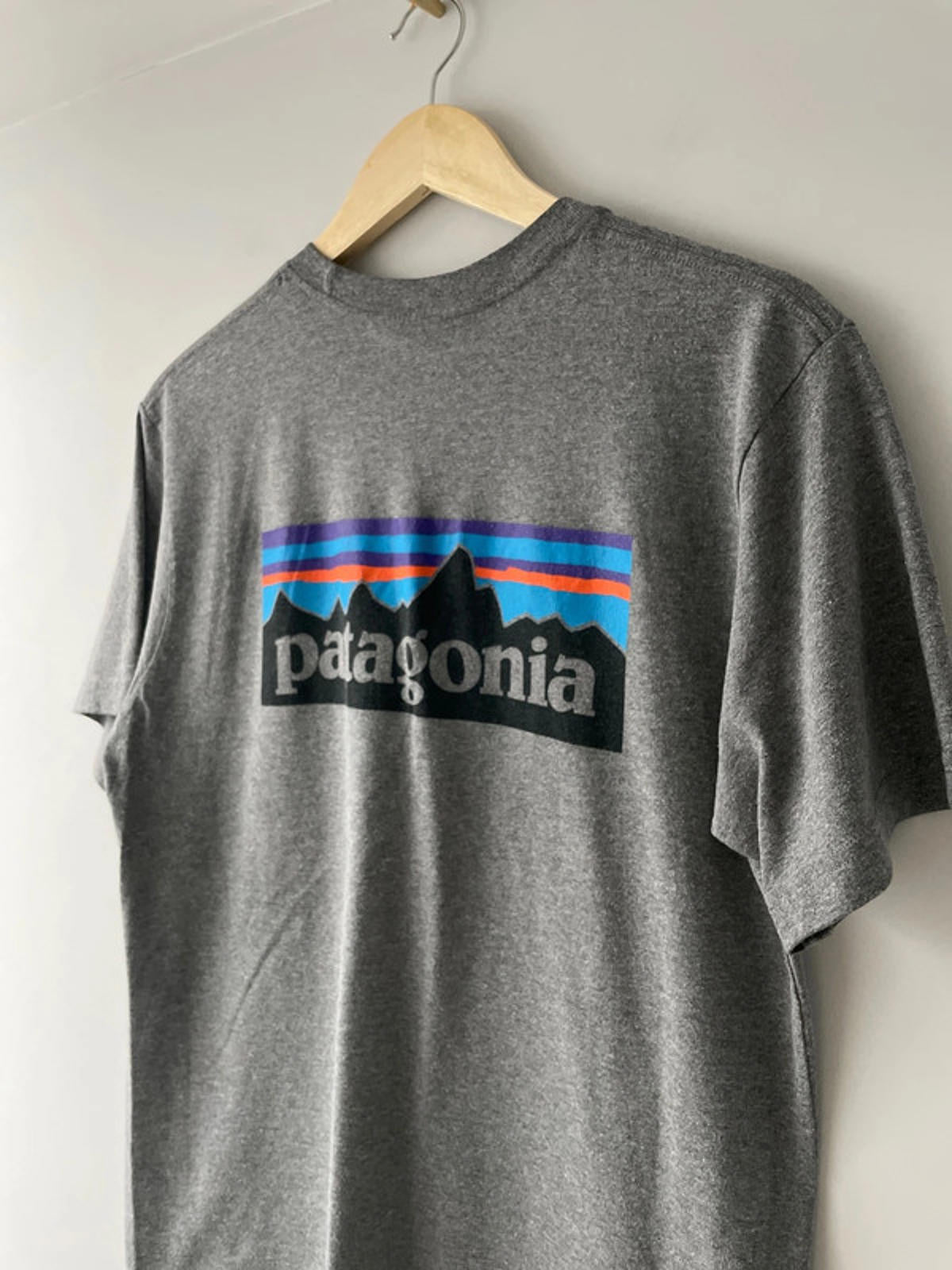 Men’s Patagonia Crew Neck Printed T-shirt In Grey - Medium - 2343