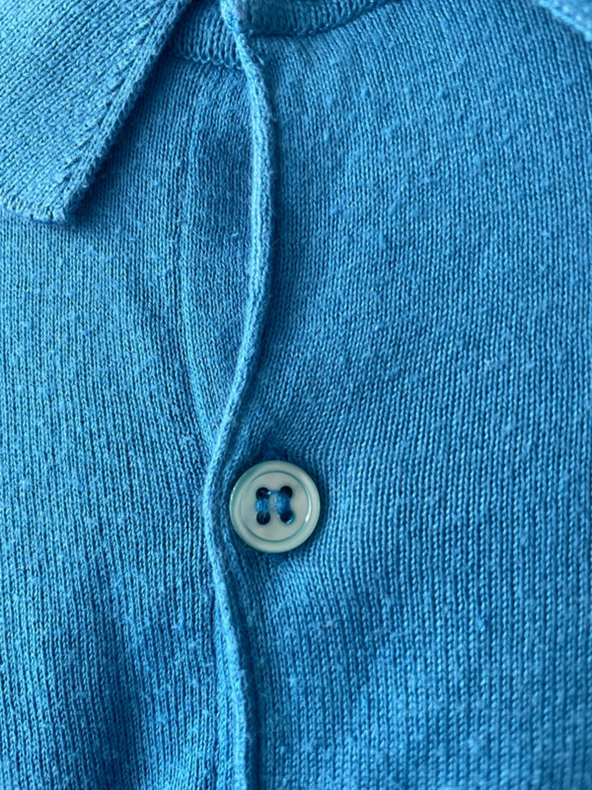 Men’s John Smedley Long Sleeve Knitted Polo Top - XLarge - 2109