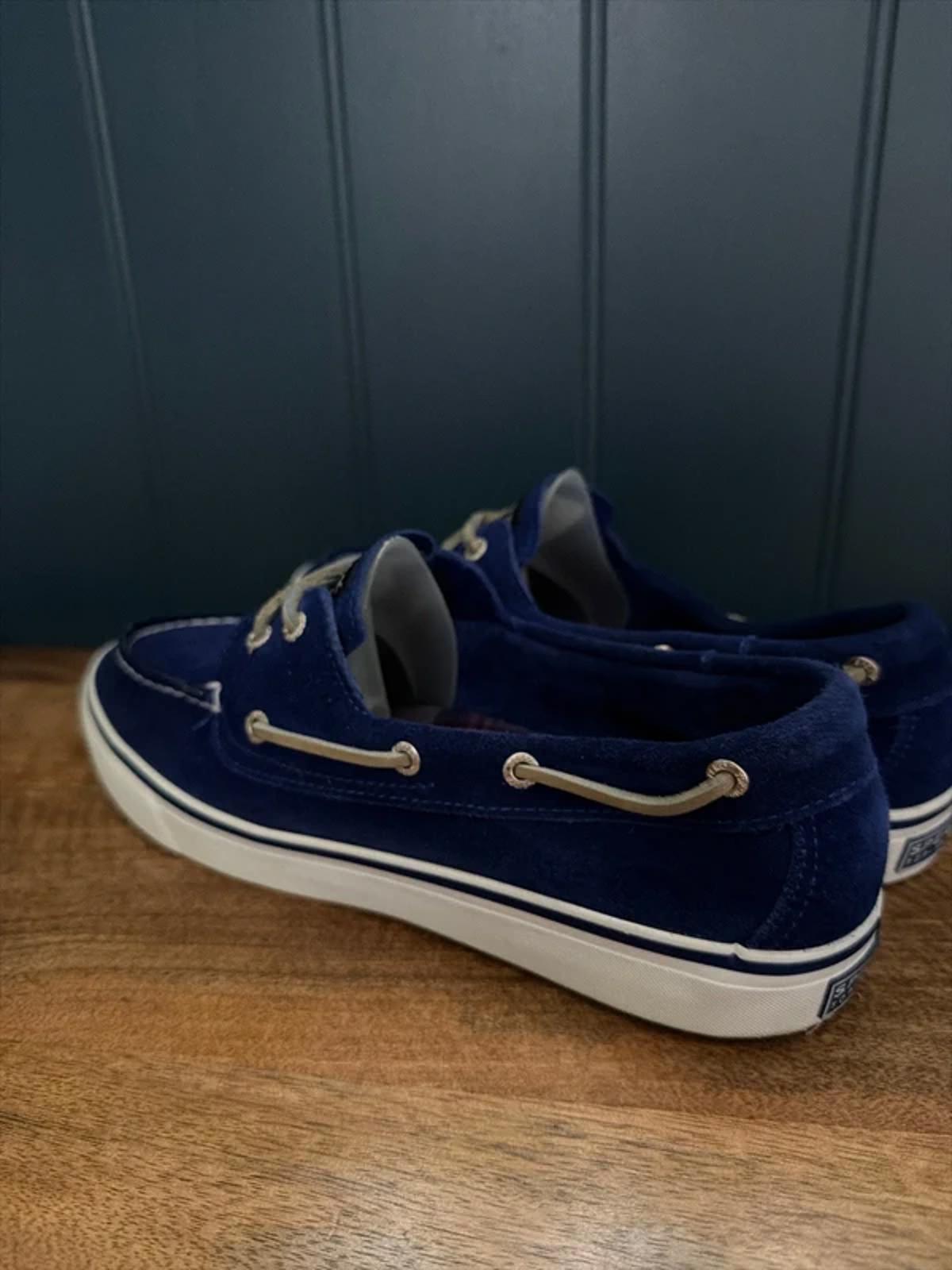 Women’s Sperry Premium Suede Classic Boat Deck Shoes In Navy - Uk8.5 - 3279