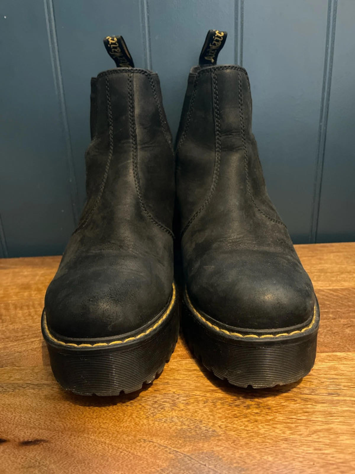 Women’s Dr Marten Rometty Platform Premium Leather Chelsea Boot In Black - UK 7 - 2556