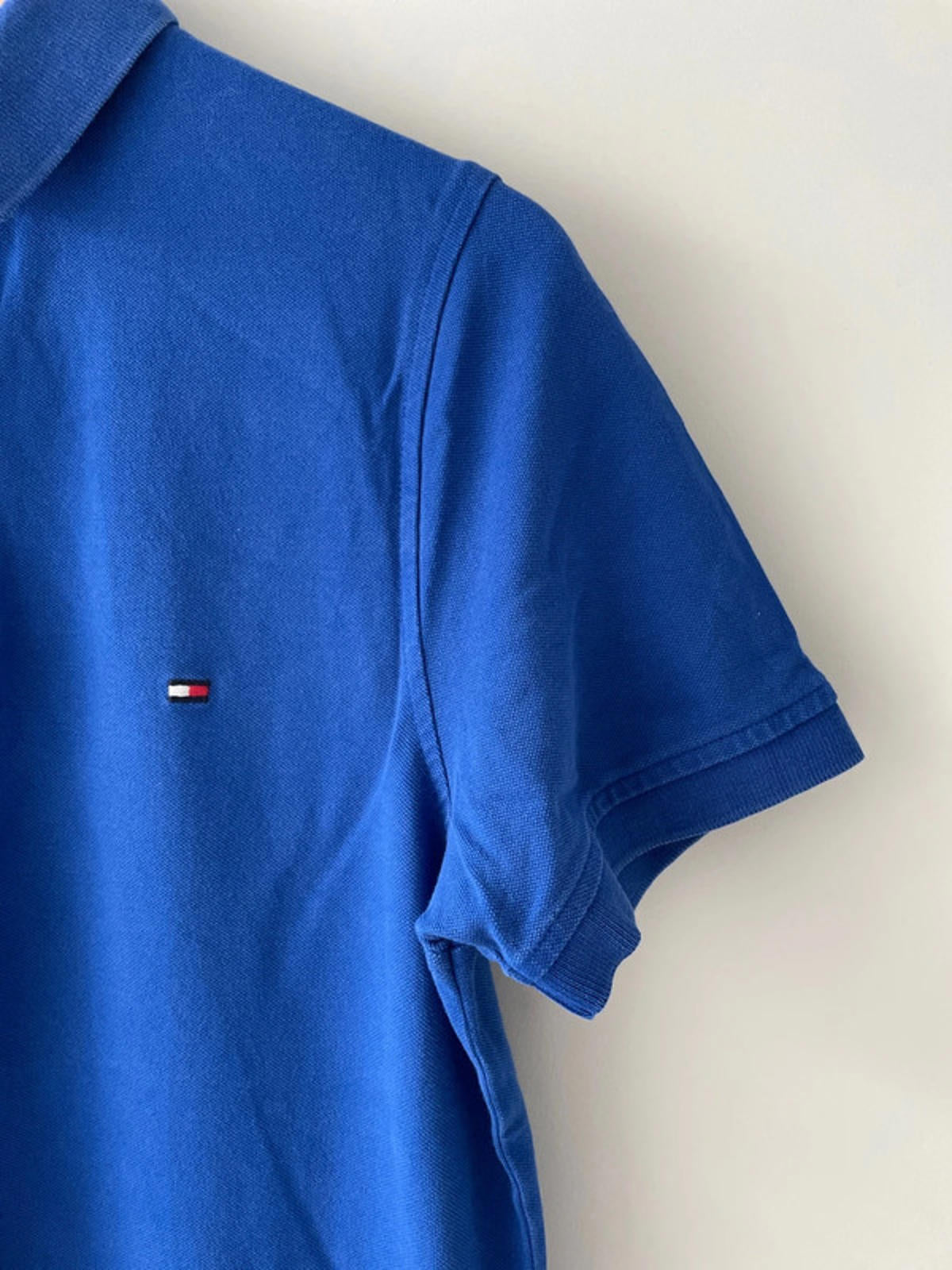 Men’s Tommy Hilfiger Slim Fit Blue Polo Top - Small - 1592