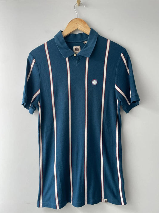 Men’s Pretty Green Slim Fit Stripped Polo Top - Medium - 1723