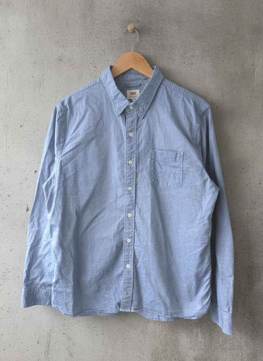 Men’s Levi's Oxford Chambray Shirt In Light Blue - Large - 3776