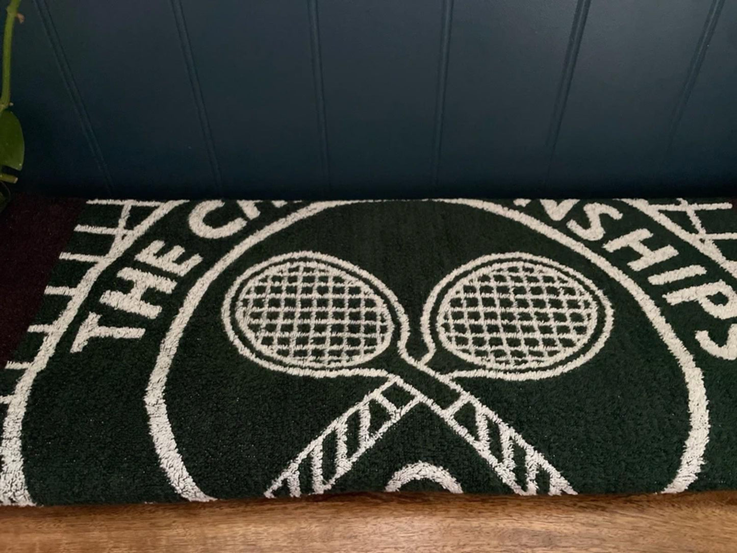 Wimbledon Vintage Championships 1997 Rare Tennis Towel in Dark Green - 2949