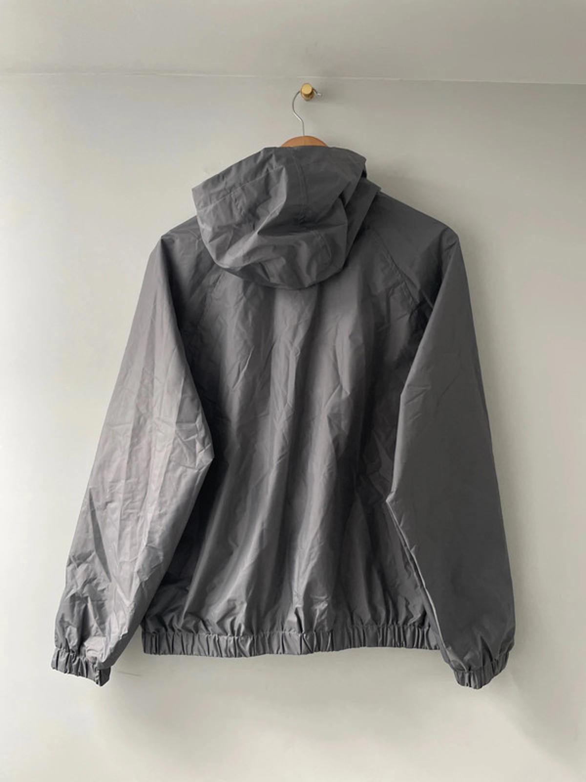 Men’s H&M Oversized Fit Windbreaker Hooded Jacket In Grey - XSmall - 2442