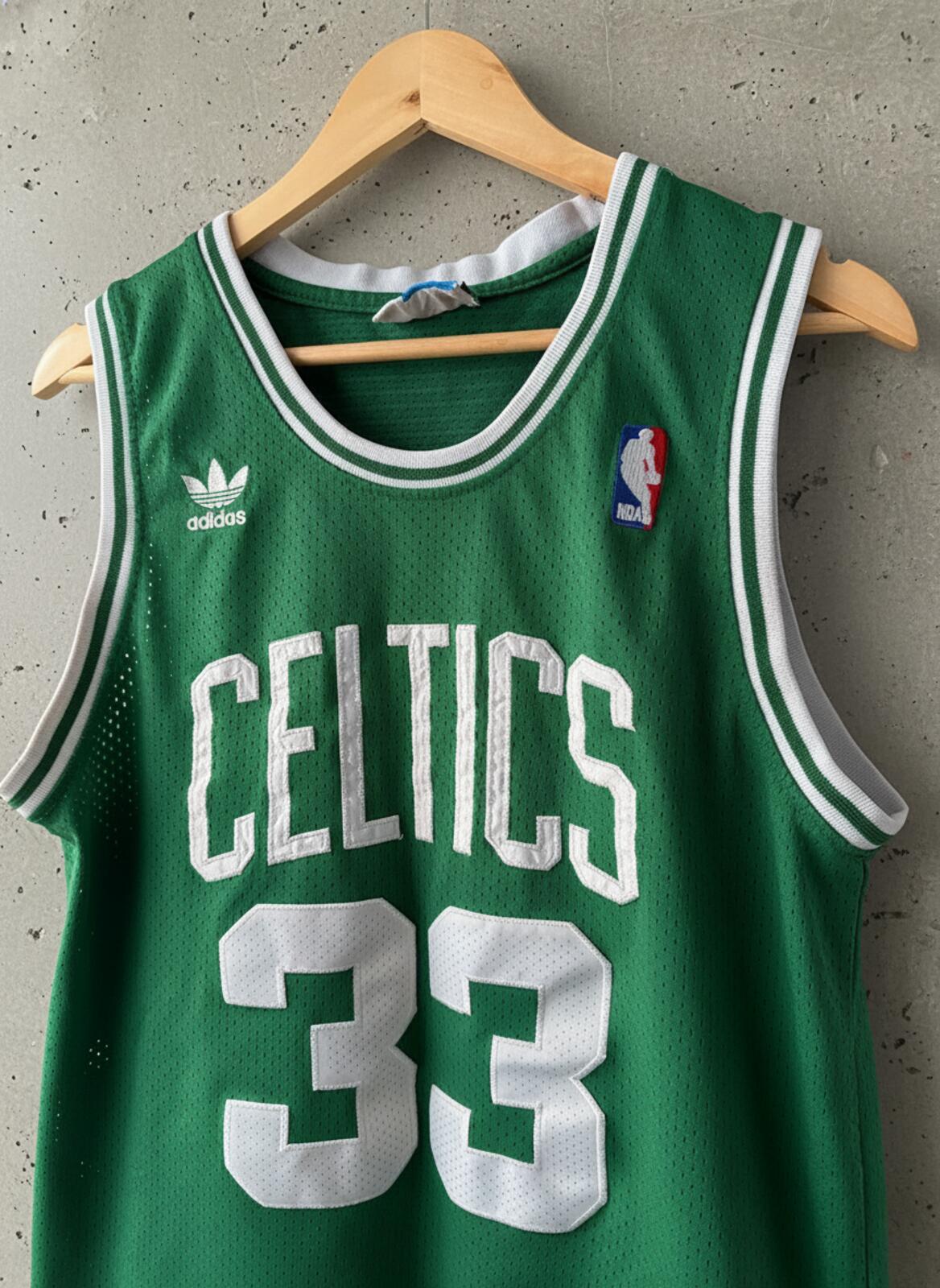 Men’s Adidas Bird 33 Celtics Vintage Rare Find Jersey In Green - Small - 3200
