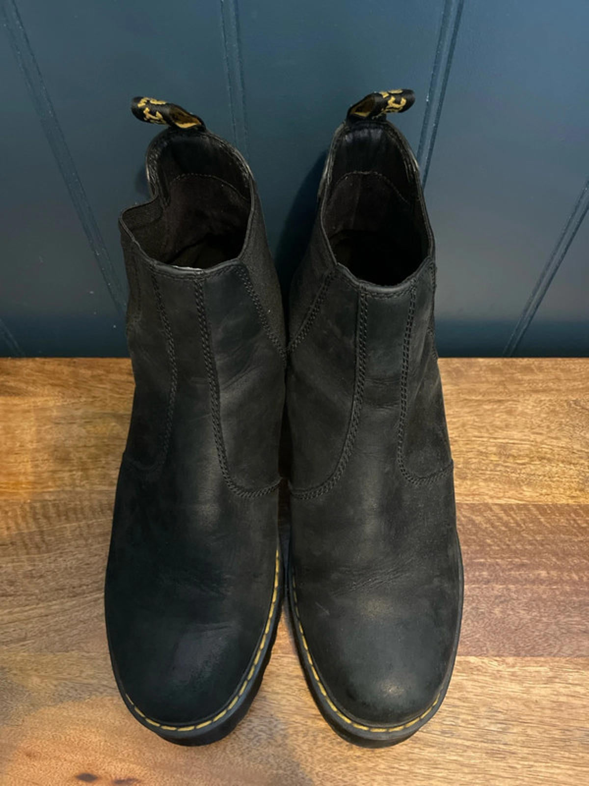 Women’s Dr Marten Rometty Platform Premium Leather Chelsea Boot In Black - UK 7 - 2556