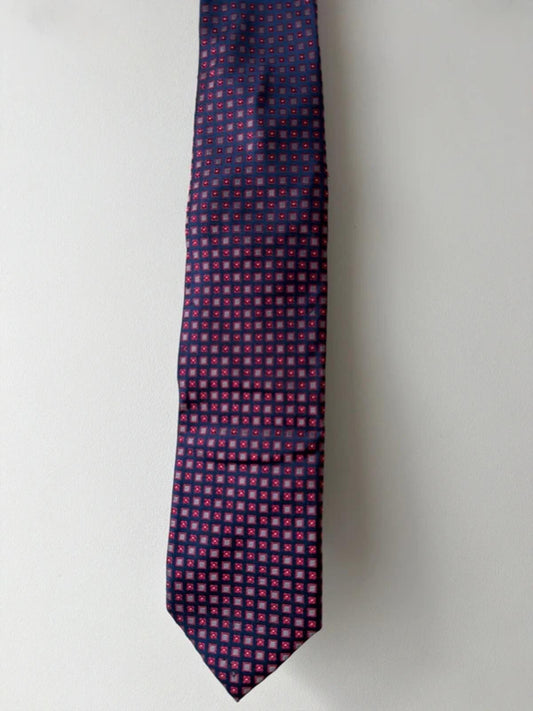 Baumler Premium 100% Silk Tie In Navy - 3337
